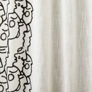 2pk Light Filtering In This Together Embroidered Window Curtain Panels Ivory